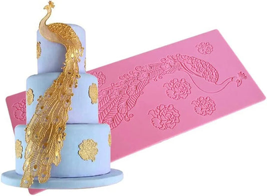 Peacock Feather Silicone Fondant Mold