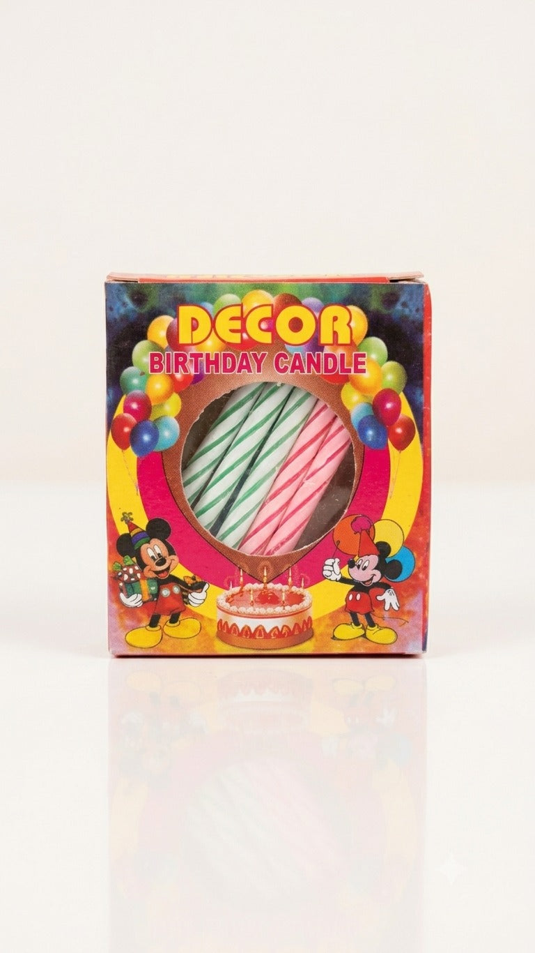 Decor Birthday Spiral Candles Pack of 10