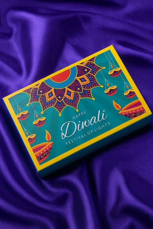 6 Cavity Slider Diwali Box For Chocolate and Brownie Size 6x4x1.5 Inch