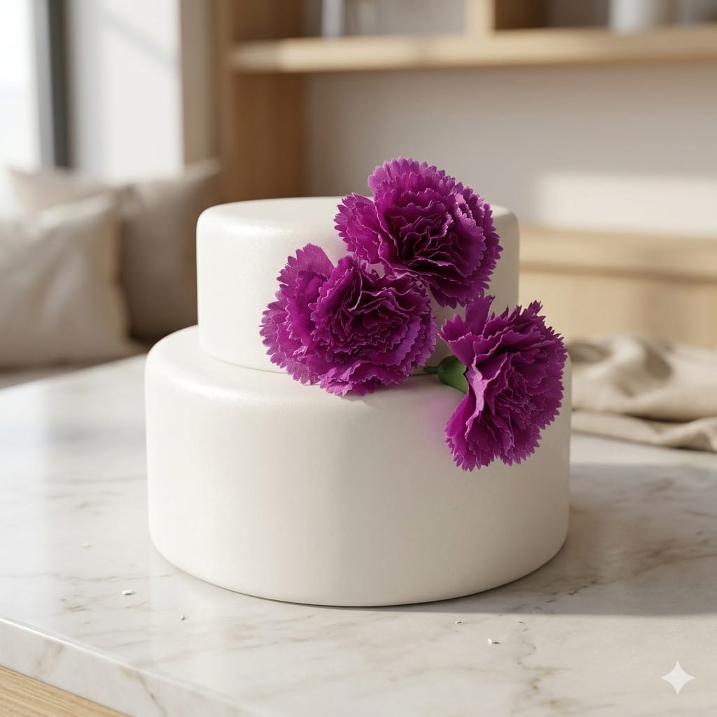 Carnishing purple Artificial flower
