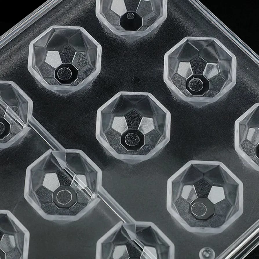 21 Cavity Diamond Shape Polycarbonate Chocolate Mould