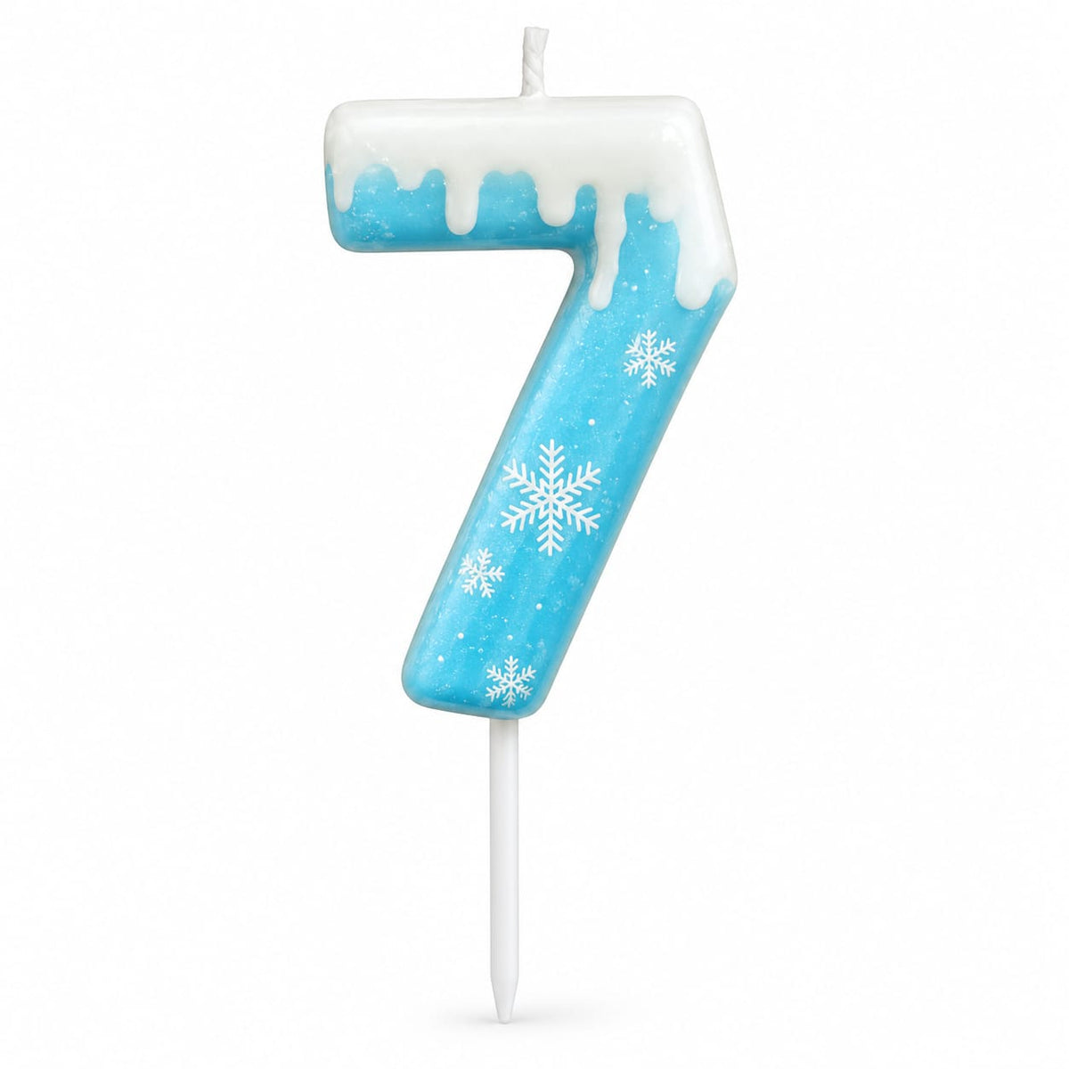 7 Number Blue Frozen Theme Candle for Cake Decoration