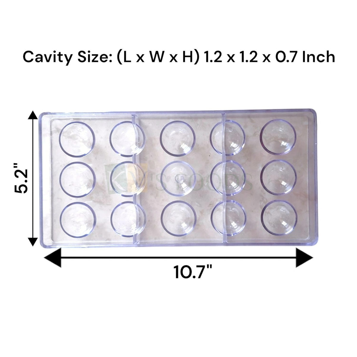 15 Cavity Round Shape Polycarbonate Mould