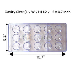 15 Cavity Round Shape Polycarbonate Mould