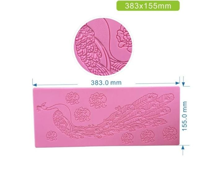 Peacock Feather Silicone Fondant Mold