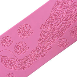 Peacock Feather Silicone Fondant Mold