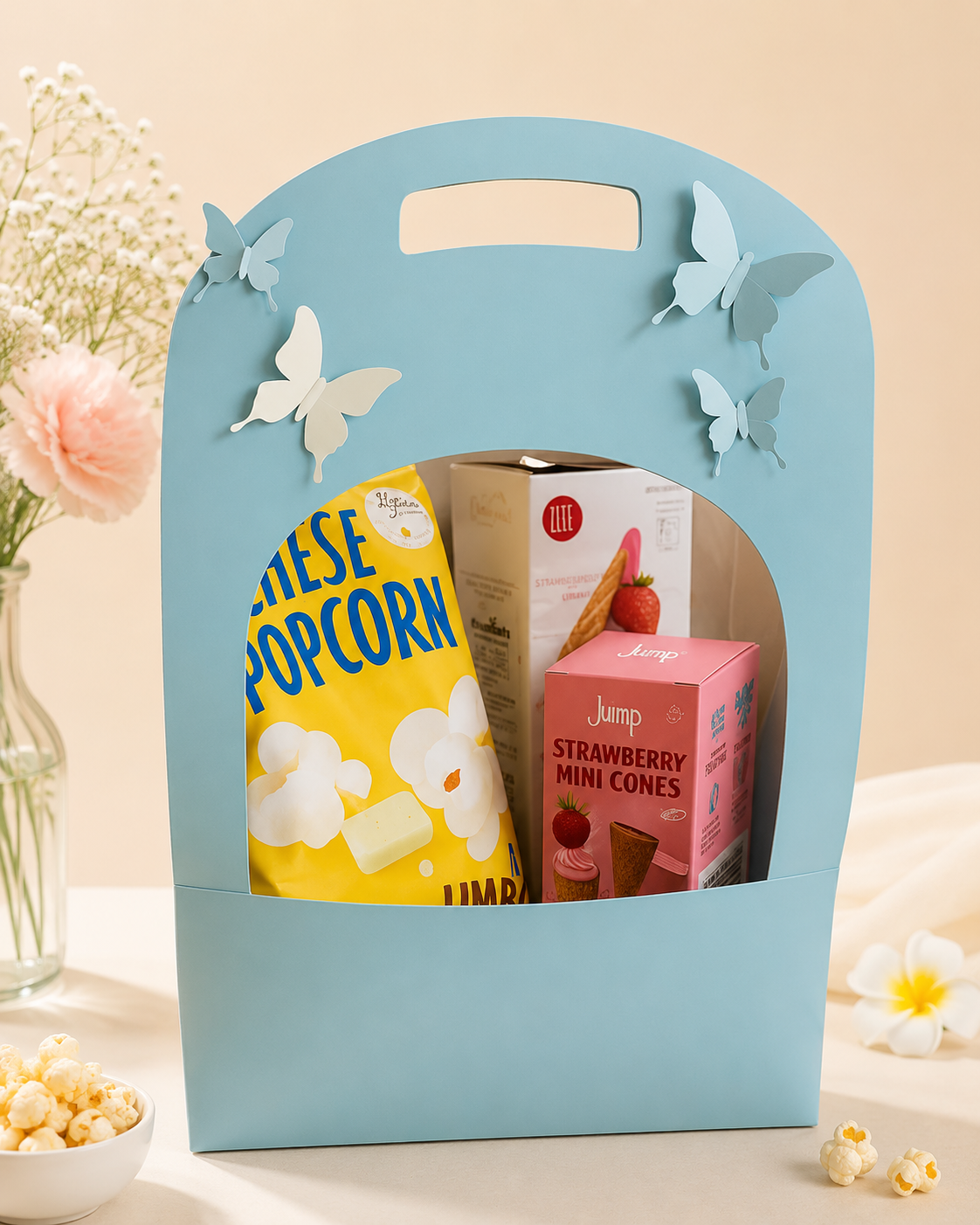 Blue Butterfly Bloom Hamper box pack of 10
