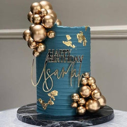 Mix Size Faux Balls Golden colour pack of 20
