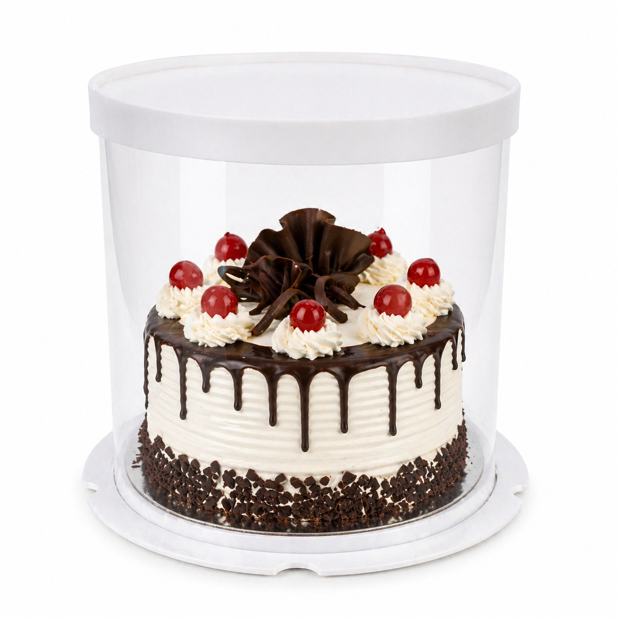 Pull me up White Round Cake Box Size - 8x8x8