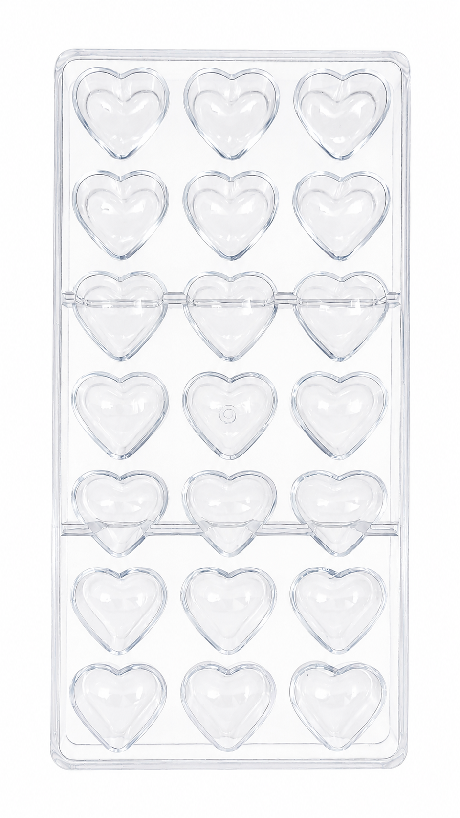 21 cavity Heart Polycarbonate mould