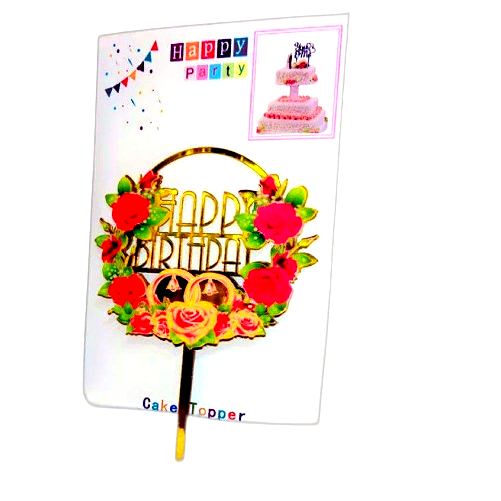 Premium Happy Birthday Topper