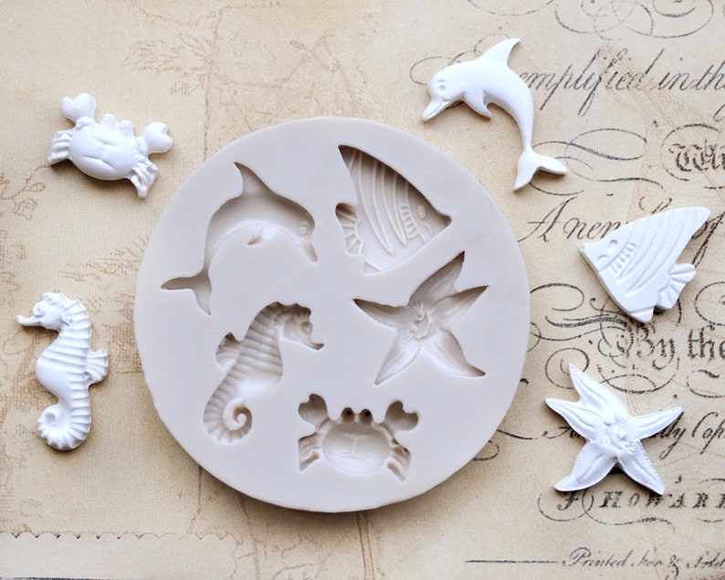 Sea life silicon fondant mould