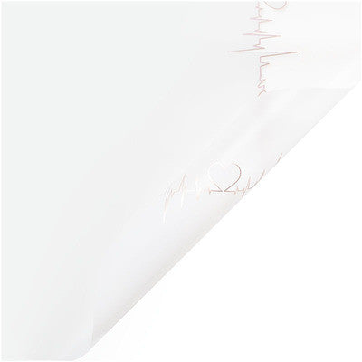 Flower Wrapping White Paper Pack of 5 Size-22x21.5