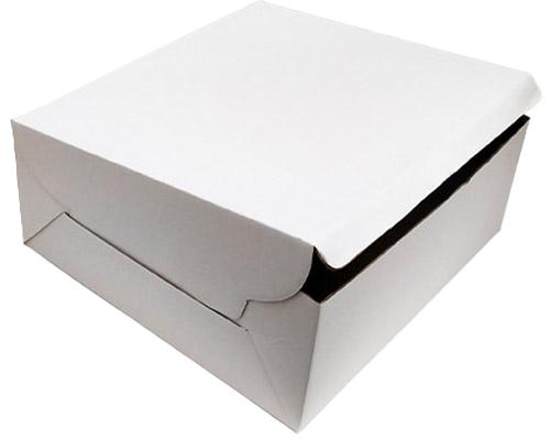 Corrugated White Cake Box 7x7x5 Inch (Pack of 50)