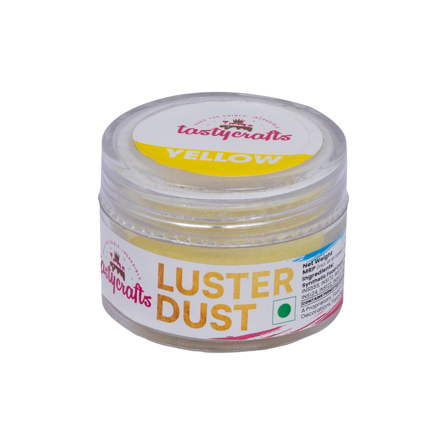 Tastycraft Yellow Luster dust 4.5 gm