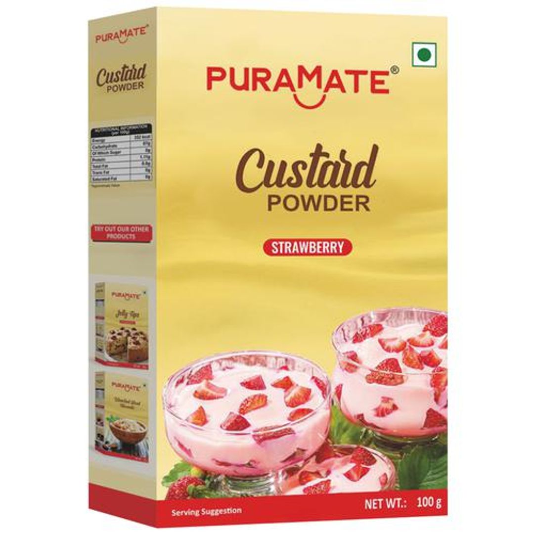 Puramate custard powder strawberry