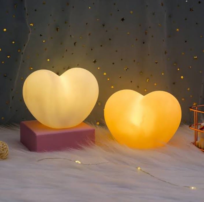 LED Heart Night Lamp White