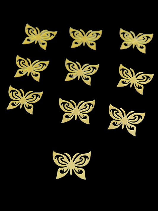 Acrylic Butterfly Topper Pack Of 10