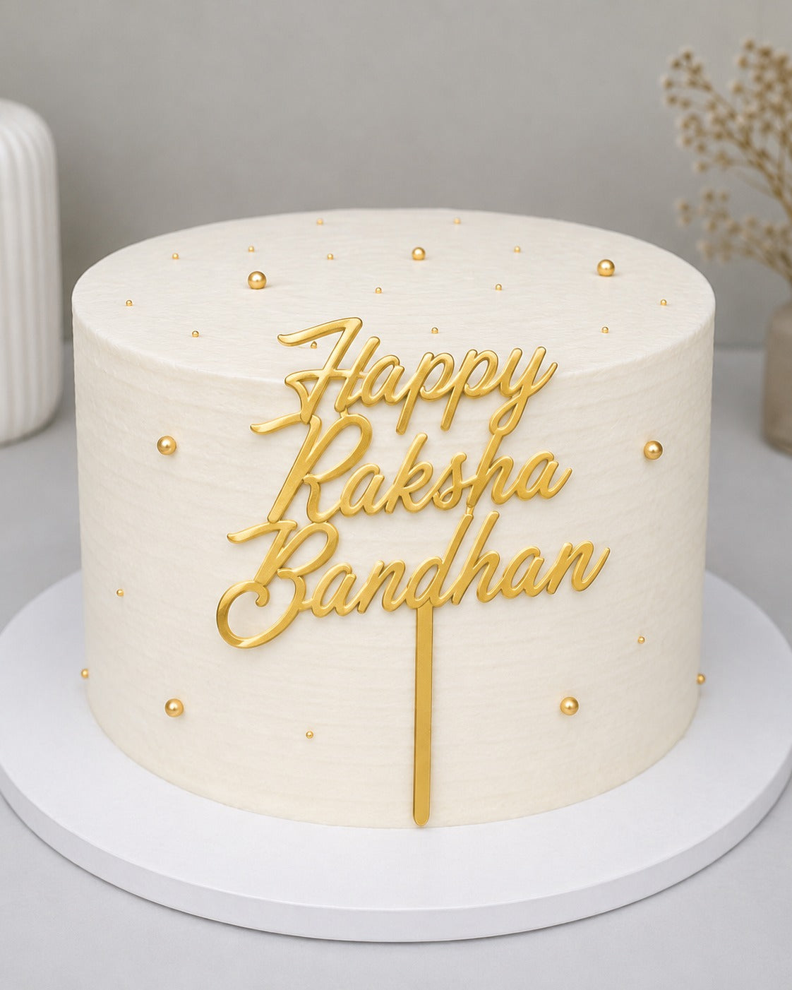 Happy Raksha Bandhan 4 Inch Acrylic Topper