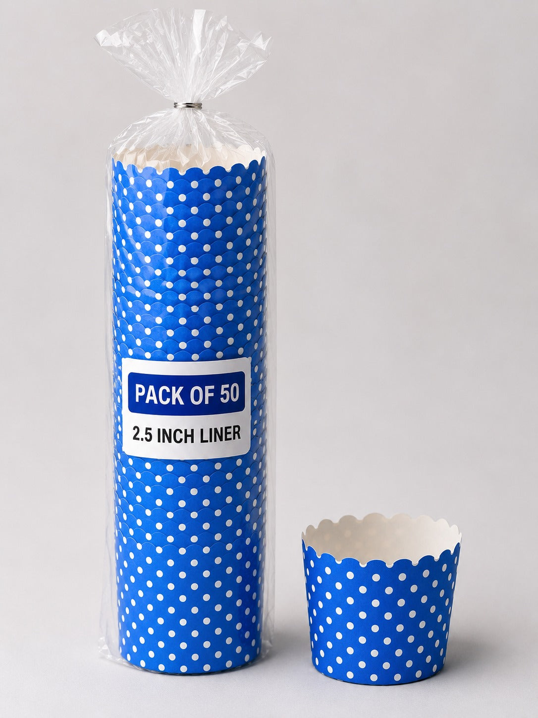 2.5 inch cupcake paper liner pack of 50