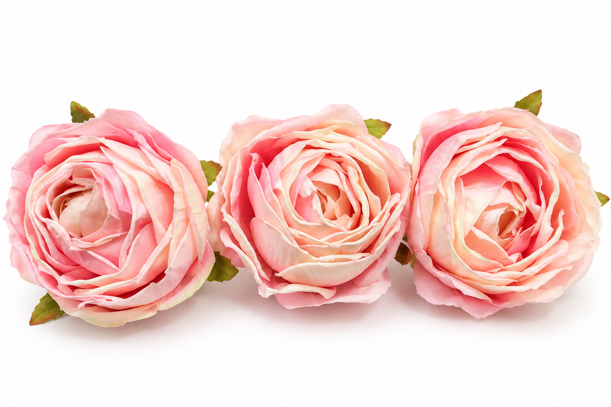 Artificial Blush Pink Flower Set Of 3