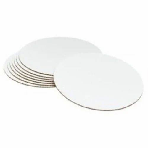 Round white 1 Pound Baseboard Size - 8 inch