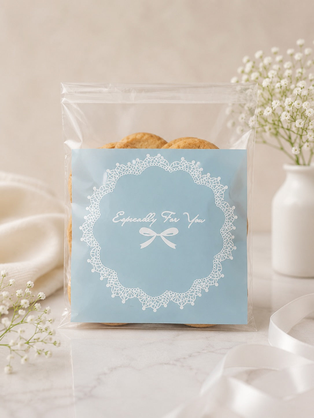 Cookie pouch pack of 10 size 4x4