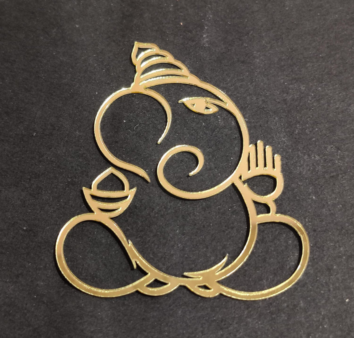 Ganesh ji Acrylic Tag Pack of 3