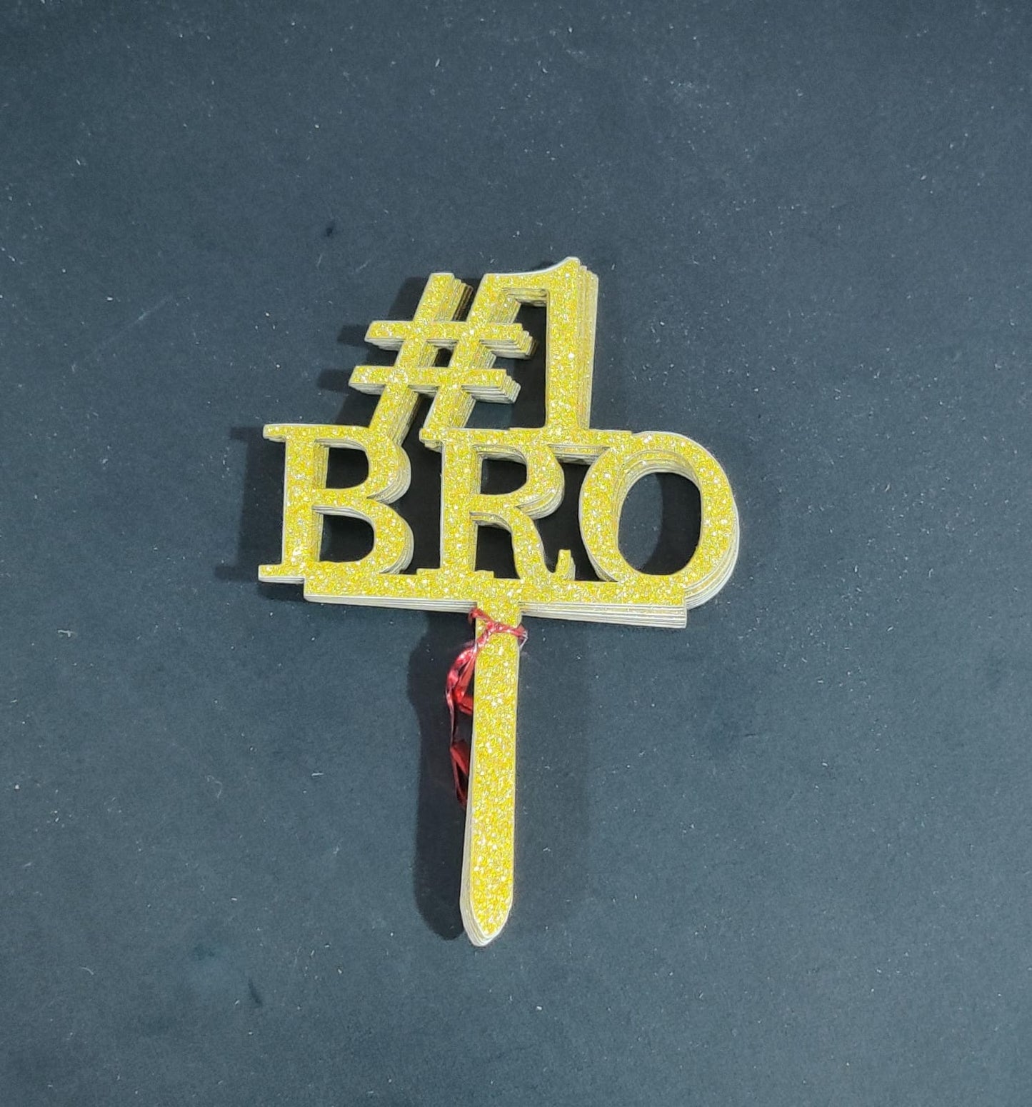 Bro Glitter Topper Pack of 10