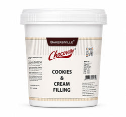 BakersVille Chocoville cookies and cream filling 1kg