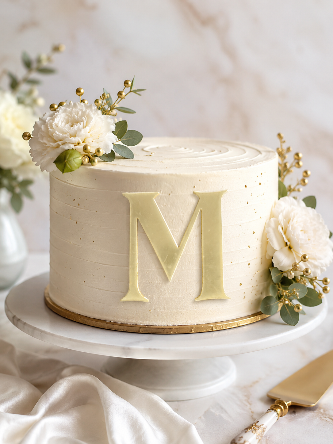 M Alphabet 2 inch Acrylic Topper