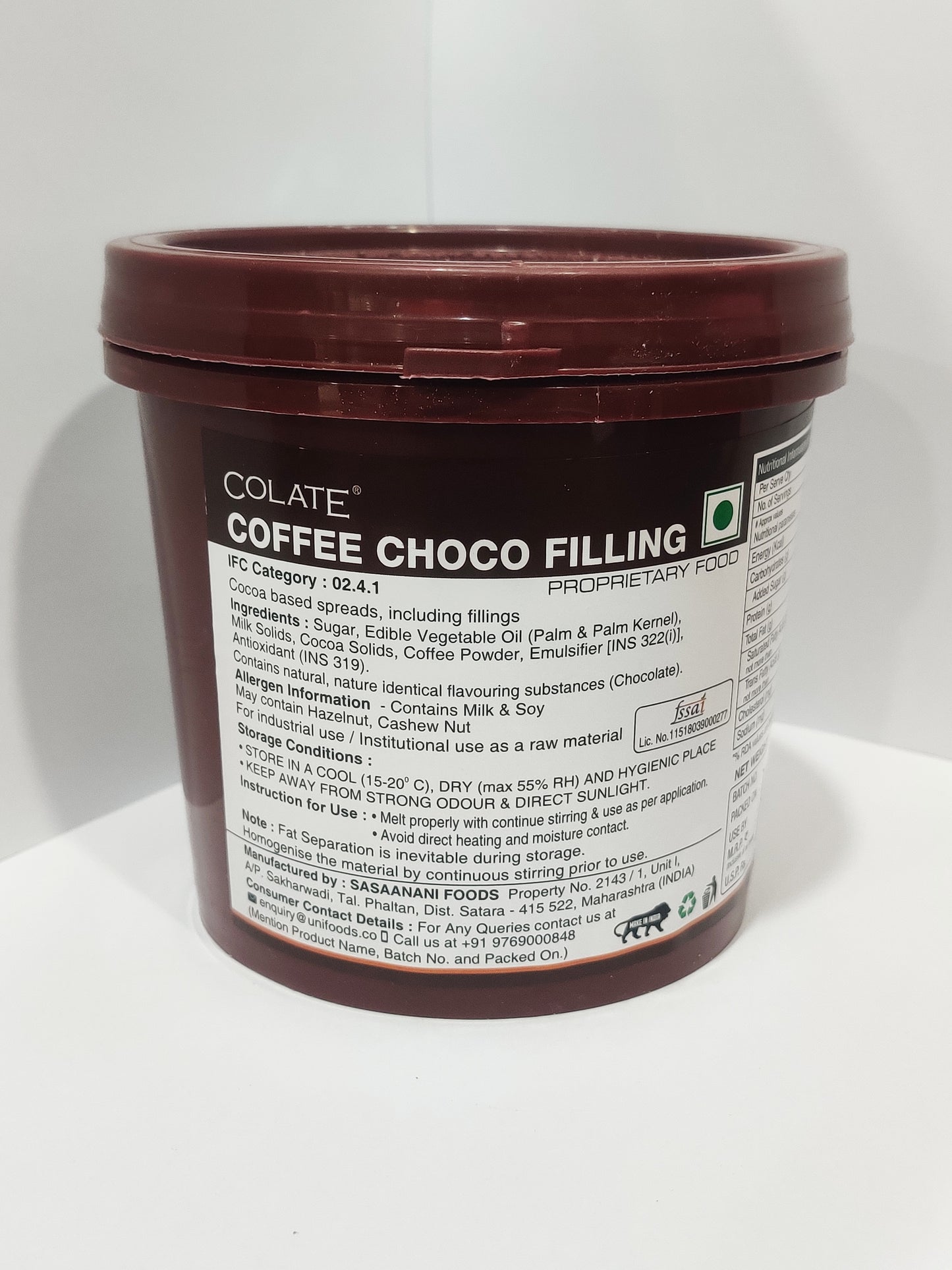 Colate Coffee Choco Filling