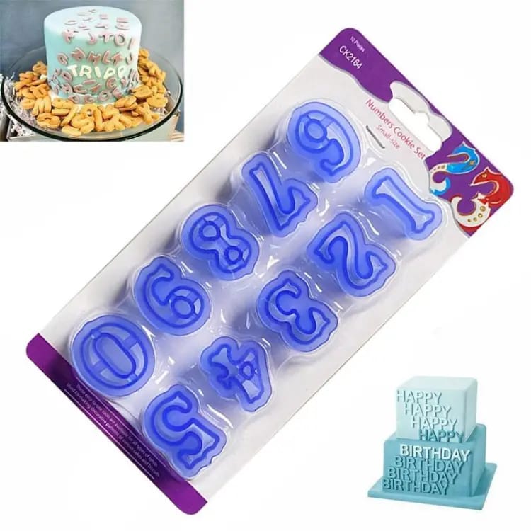 Number fondant cutter set