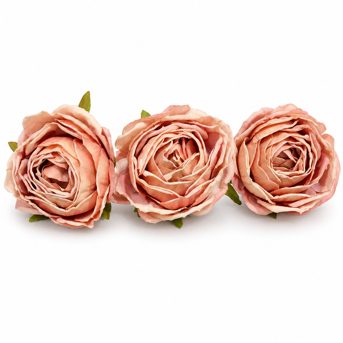 Artificial Dusty Peach Flower Set Of 3