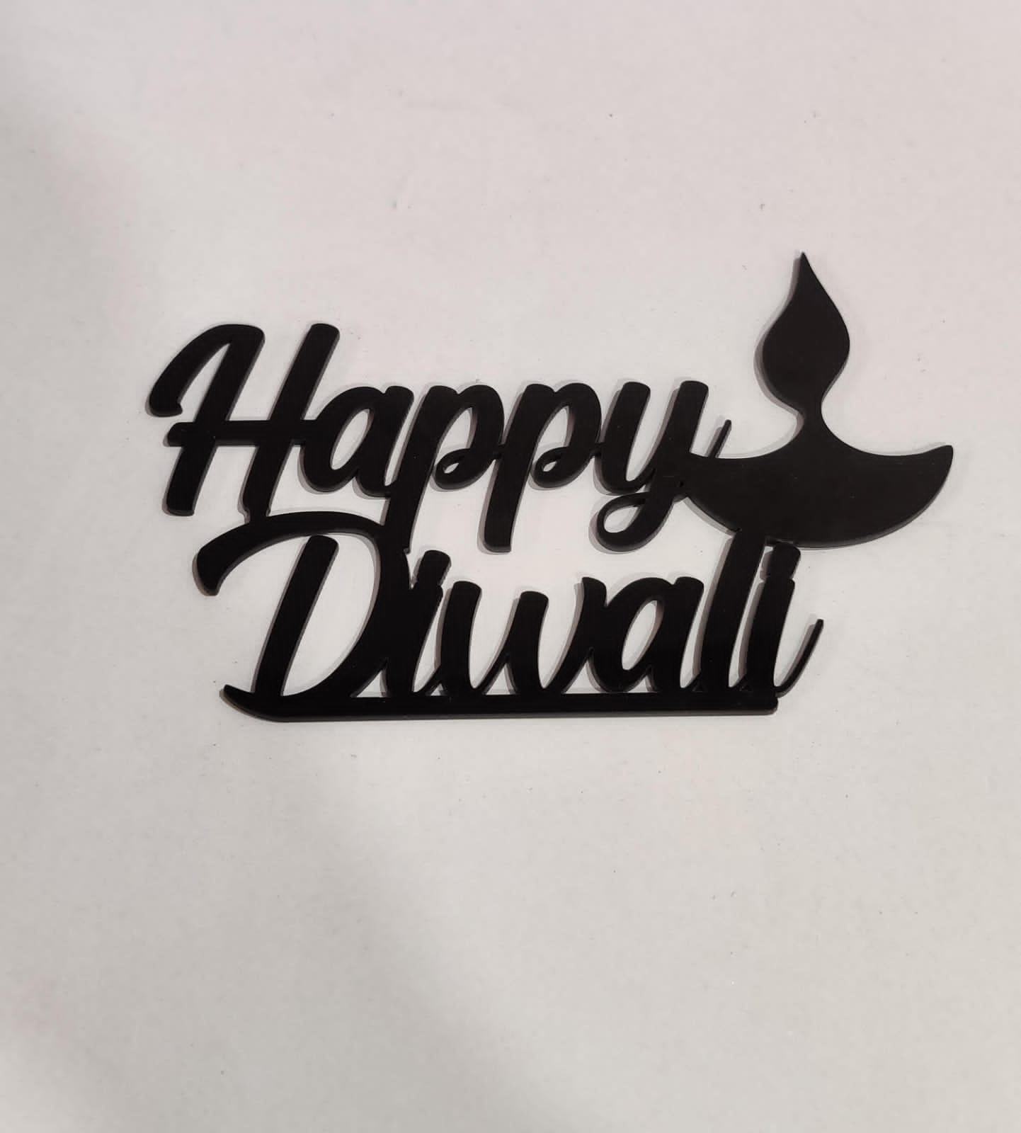 Happy Diwali Tag size - 5 Inch