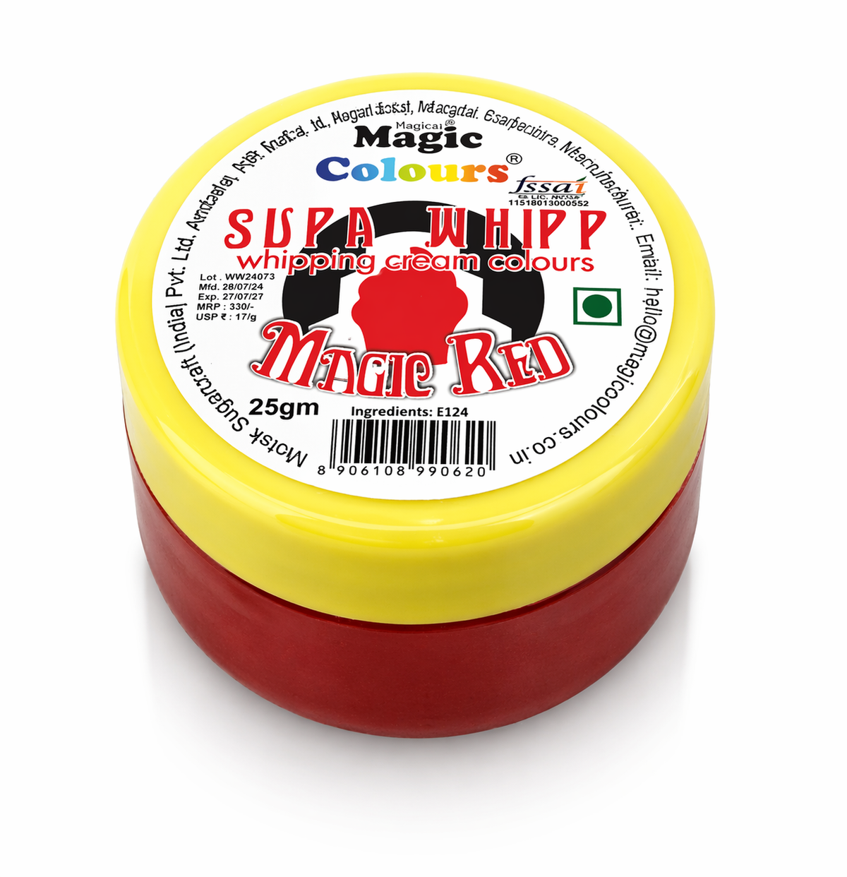 Red magic Colour Supa Whip Powder Colour 25 gm