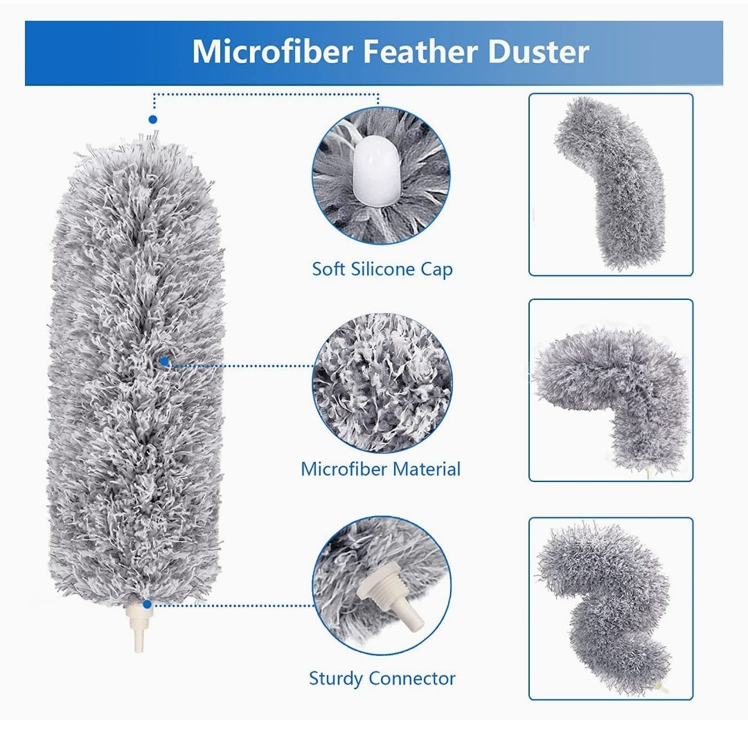 Microfiber Feather Duster Bendable