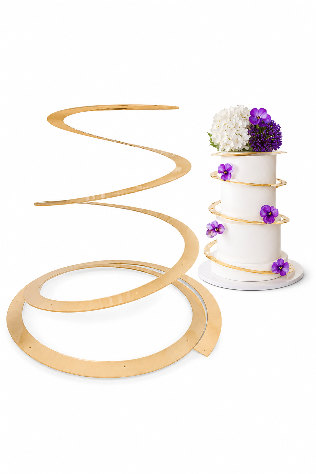 5 layers  Spiral cake stand
