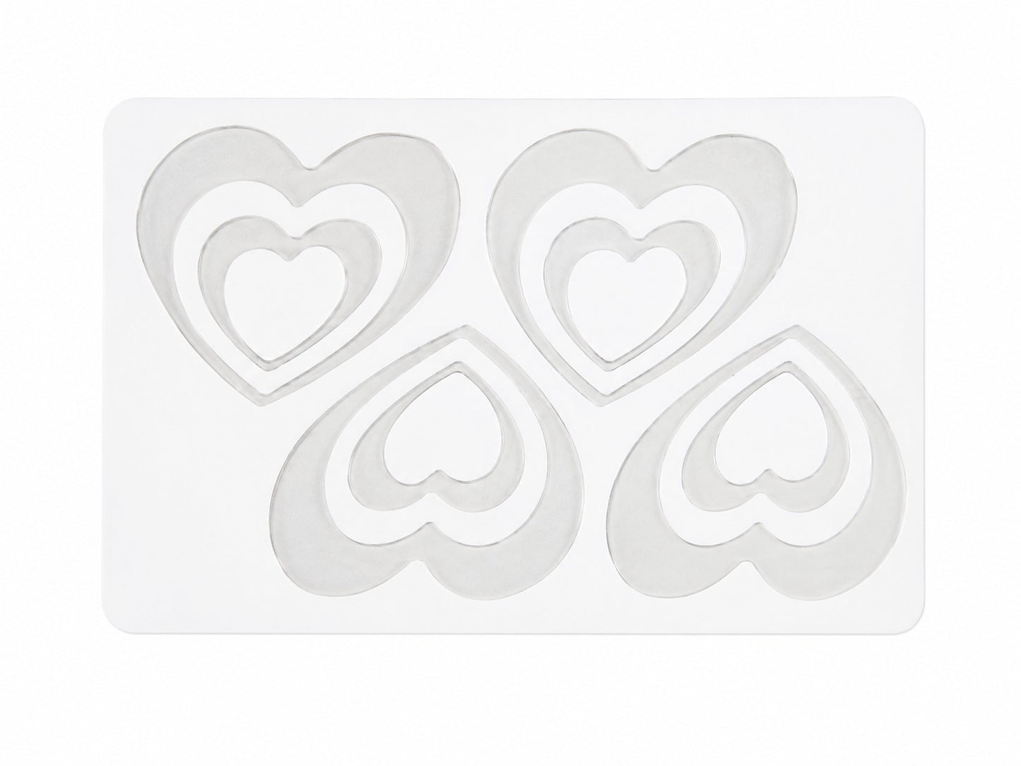 Double Heart Garnishing  Sheet