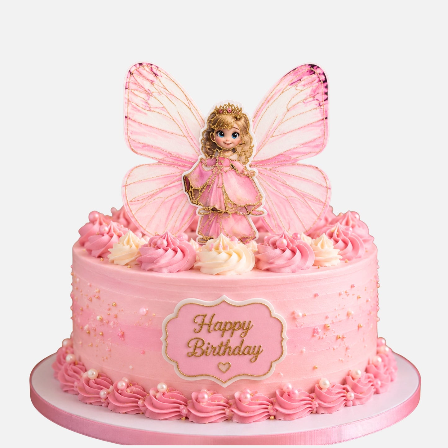 Princess Butterfly Theme Topper ( 2 wings 1 princess)