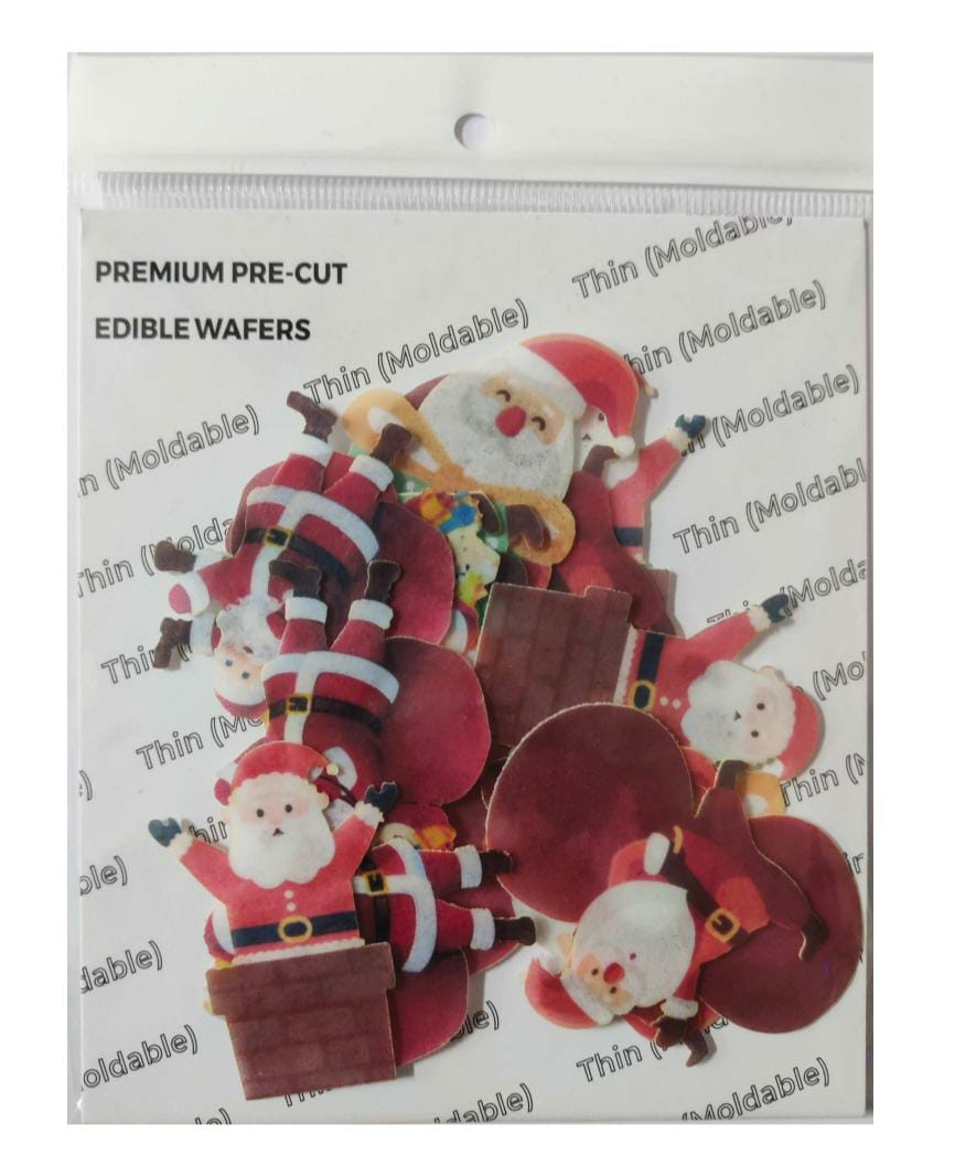 Tastycraft Christmas Santa Edible Pre-Cut Wafer Paper Pack of 12 pcs