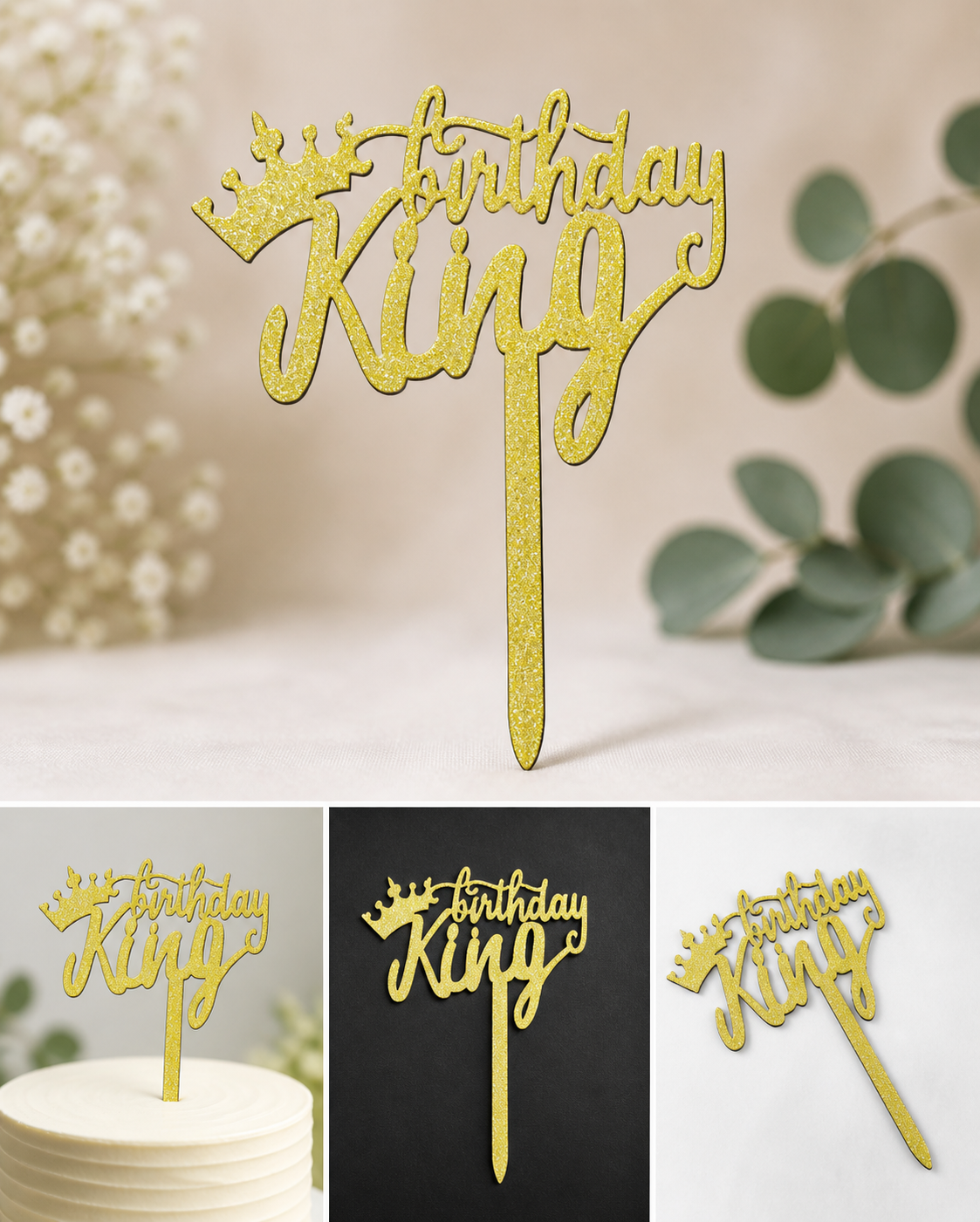 Birthday king topper