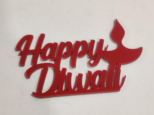 Happy Diwali Tag size - 3 inch