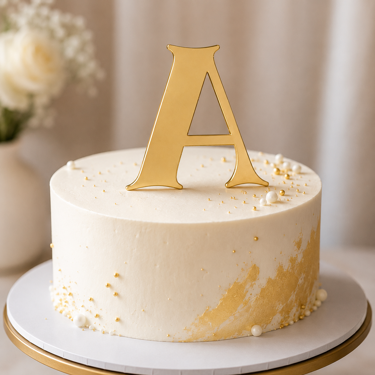 A Alphabet 2 inch Acrylic Topper