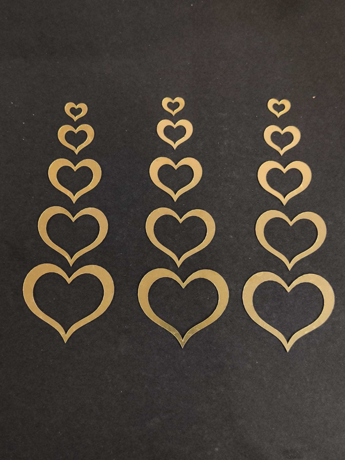 Acrylic Mix size Heart Pack of 15