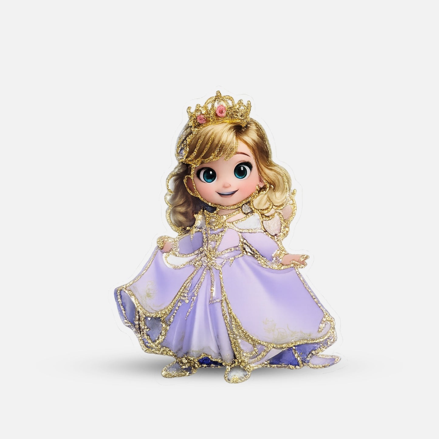 Princess butterfly Theme Topper (2 wings 1 princess)