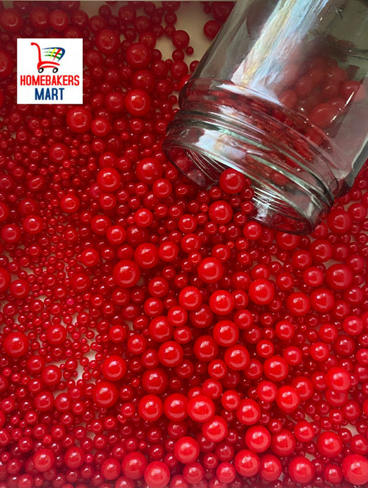 Red Premium Mix Pearl Sprinkle