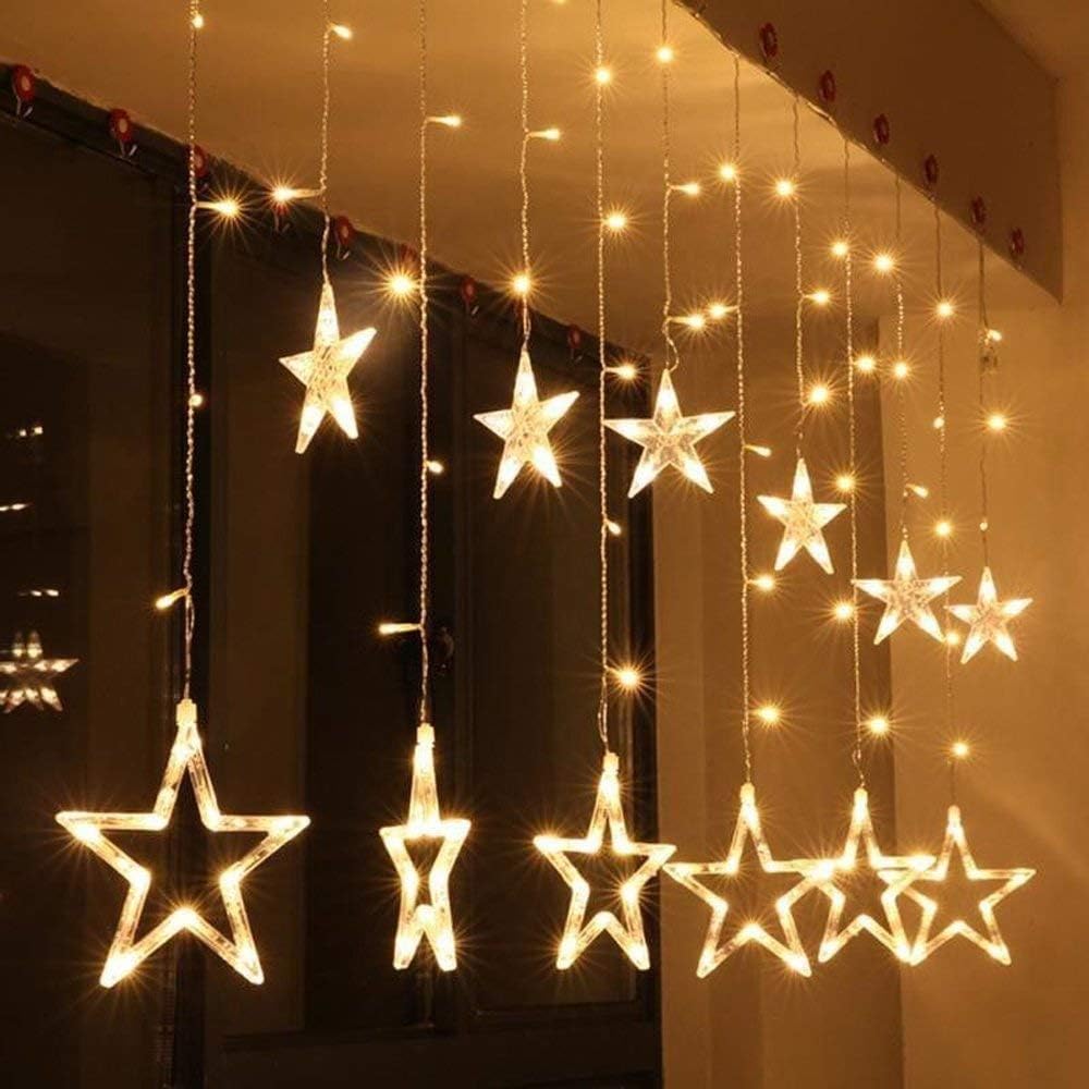 Star Curtain Lights 12 stars