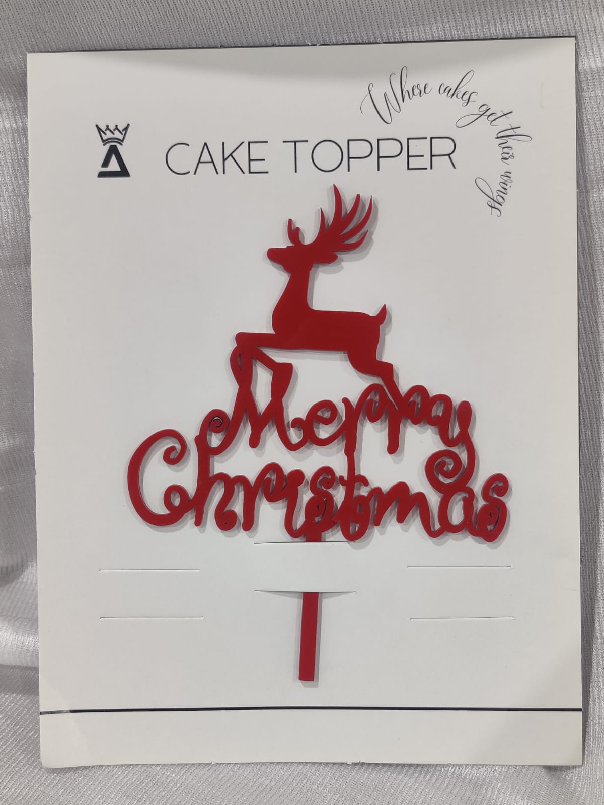 Christmas Acrylic Topper