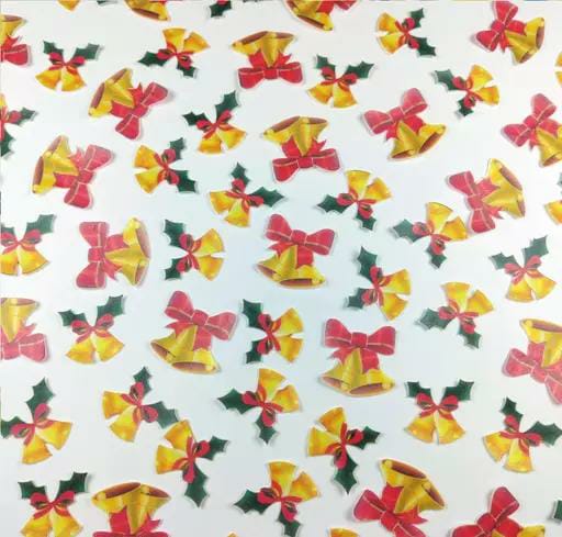 Tastycrafts Christmas Bells Edible Pre-Cut Wafer Paper Pack of 24 pcs